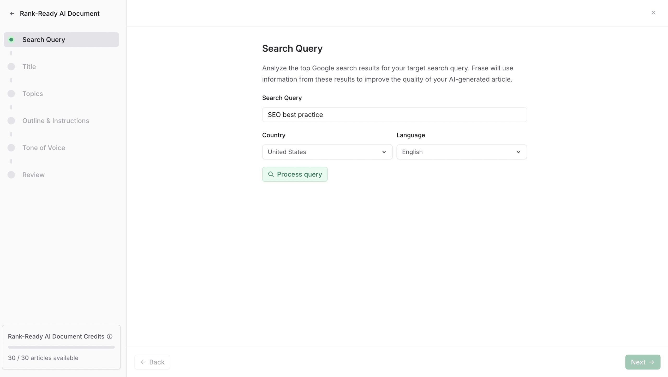 Rank-Ready AI Document workflow