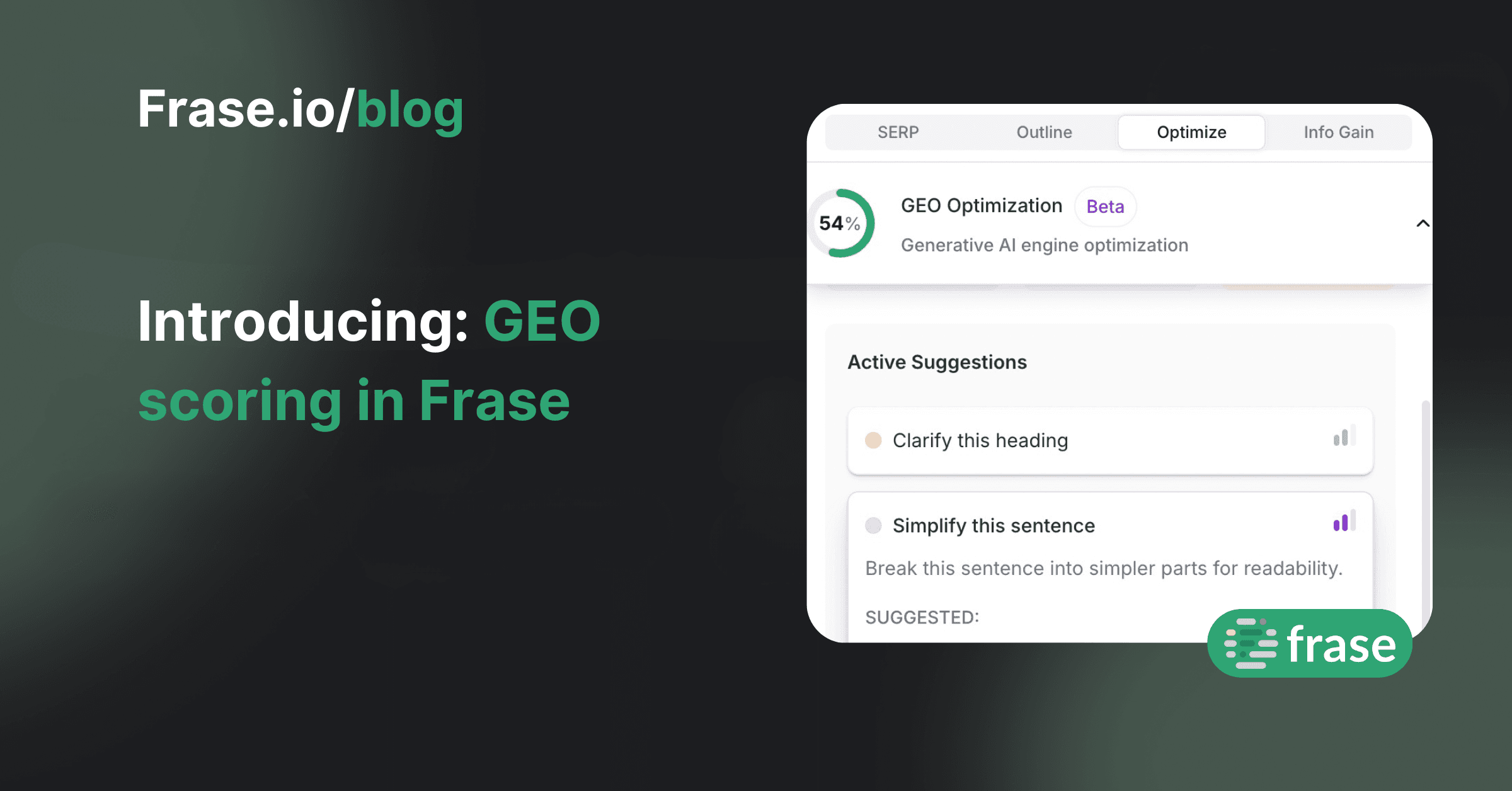 Search is changing: Introducing GEO scoring in Frase