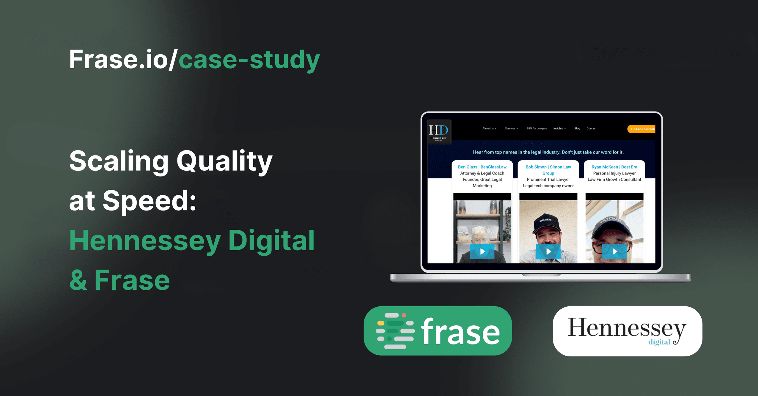 Scaling Quality at Speed: How Hennessey Digital Uses Frase to Power High-Performance Legal SEO