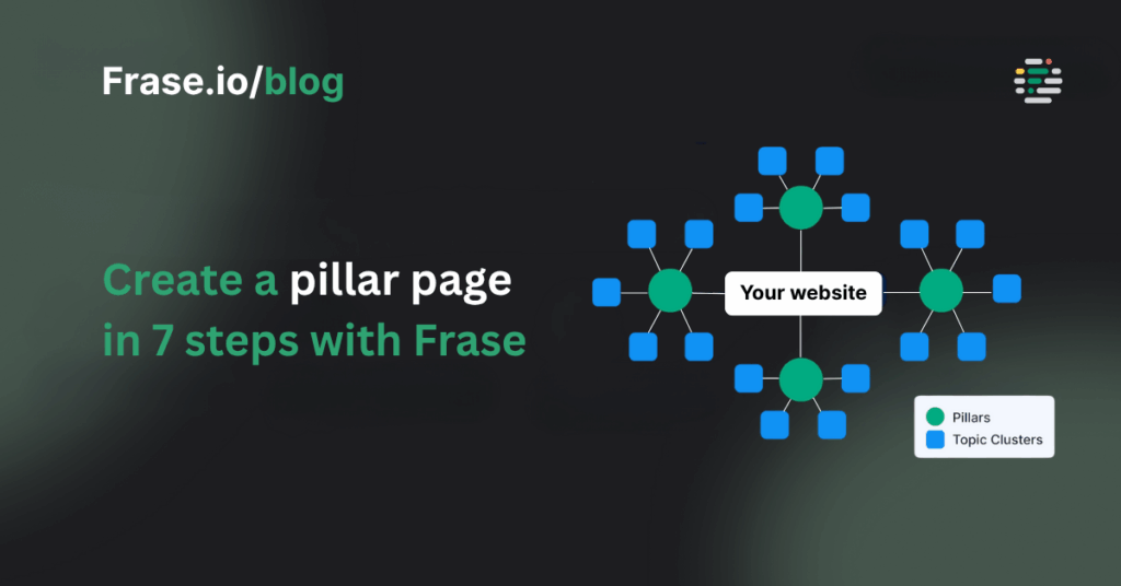 Create a pillar page in 7 steps with Frase
