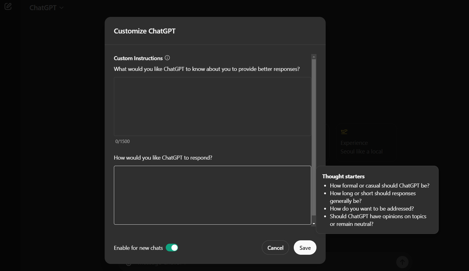 customize chatgpt