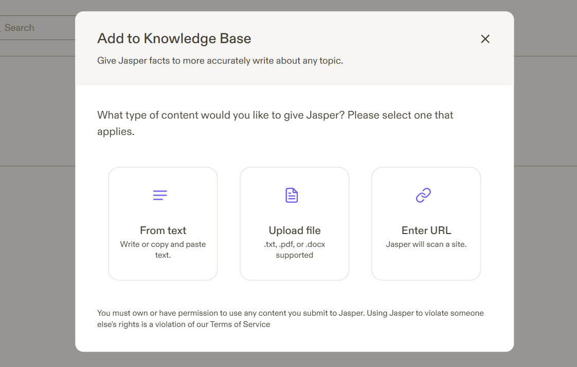 jasper knowledge base