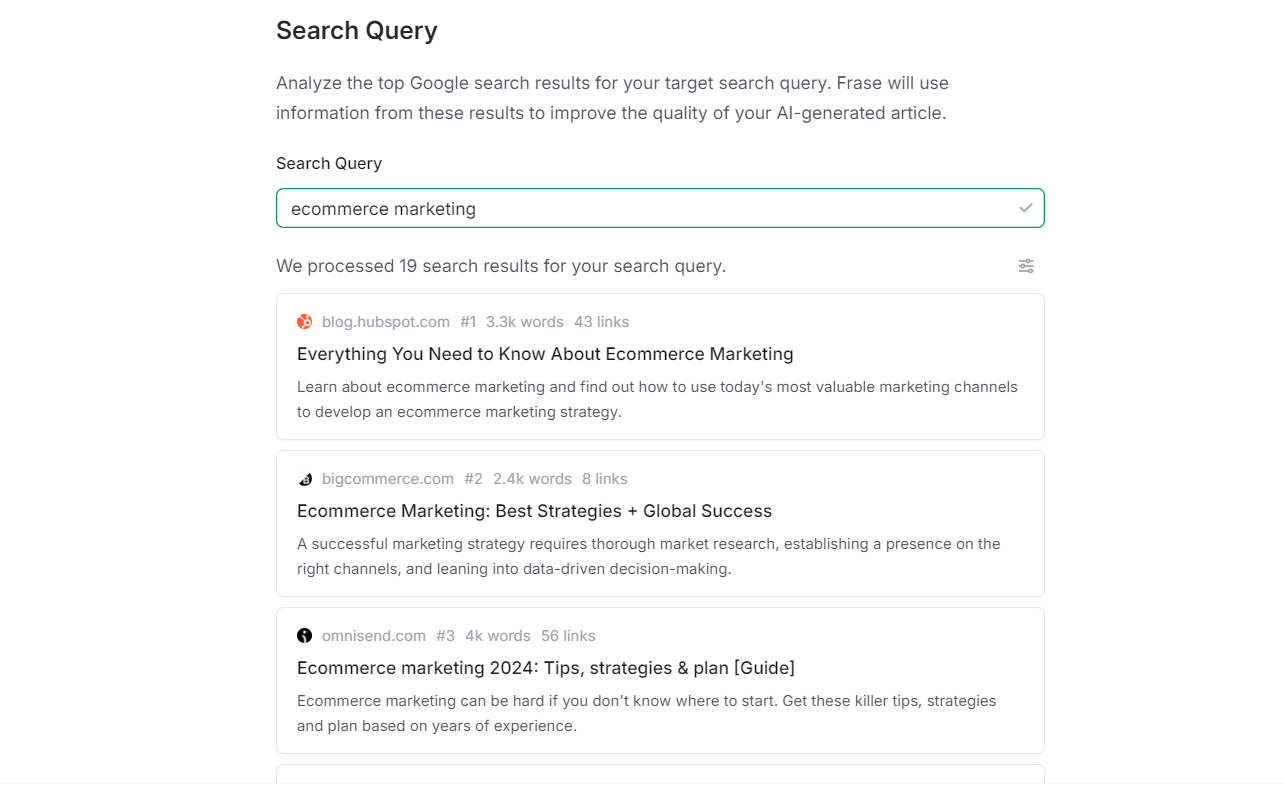 search query