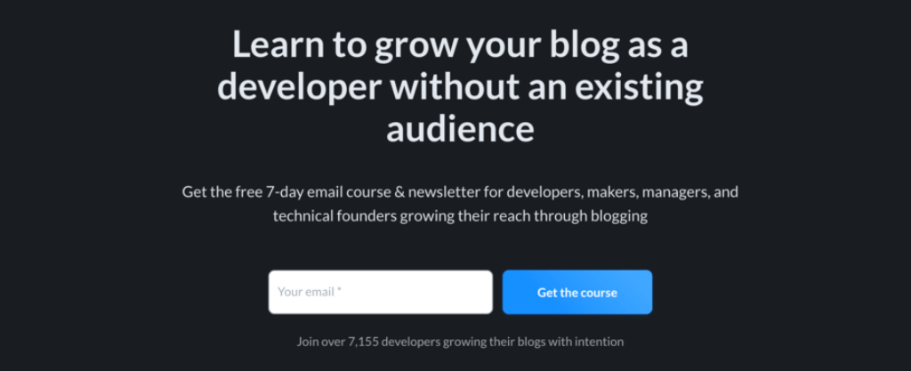 Opt in prompt on blog post